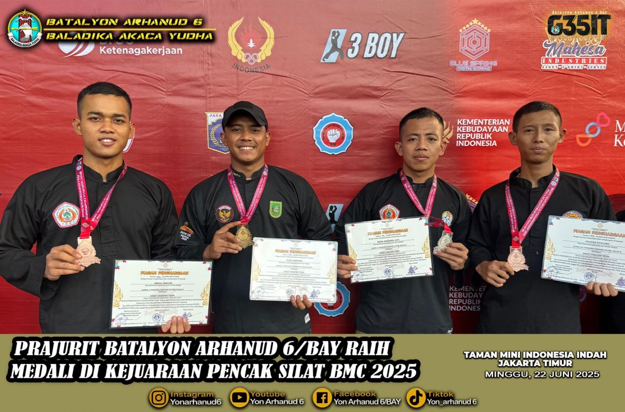 Prestasi Membanggakan Kembali Ditorehkan oleh Prajurit TNI AD dari Batalyon Arhanud 6/BAY