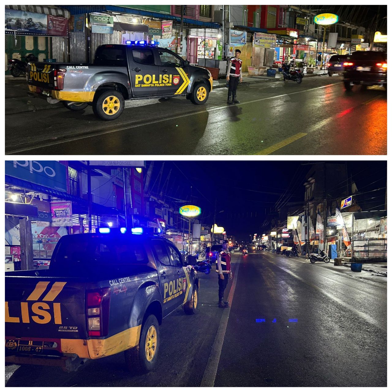 Tim Patroli Perintis Presisi Polres Toba Intensifkan Patroli dan Jaga Kamtibmas di Malam Hari