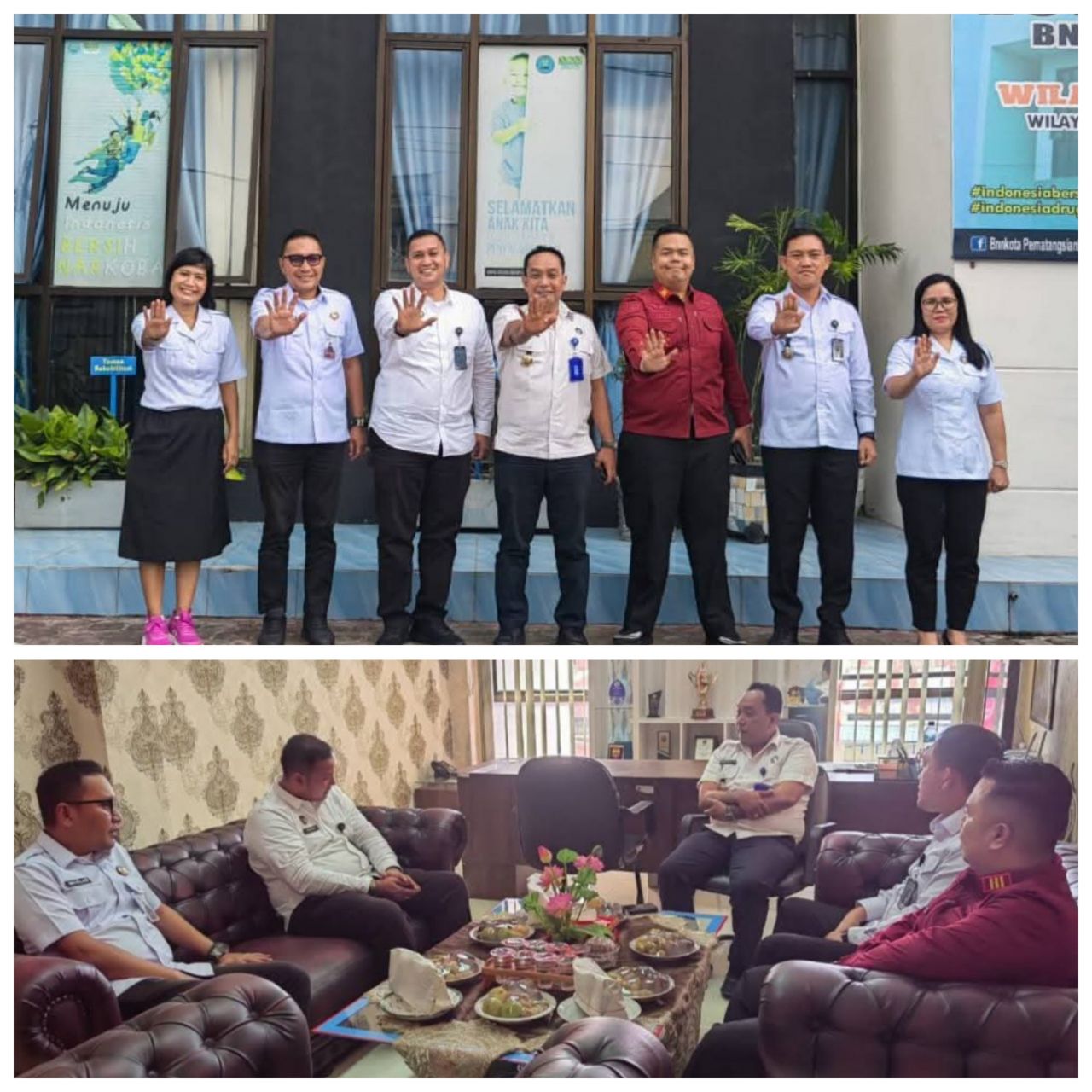 Kepala Rutan Kelas IIB Balige Kunjungan ke Kantor Badan Narkotika Nasional (BNN) Kota Pematang Siantar.