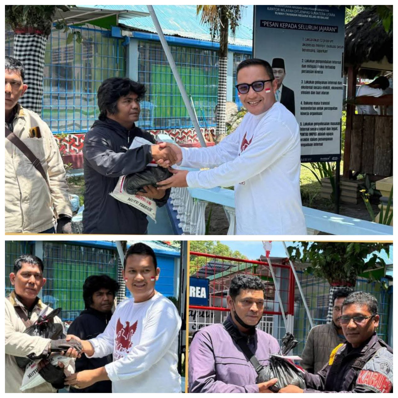 Memperingati HUT RI Ke-80 Kemerdekaan Republik Indonesia, RUTAN Kelas IIB Balige Menggelar Bakti Sosial.