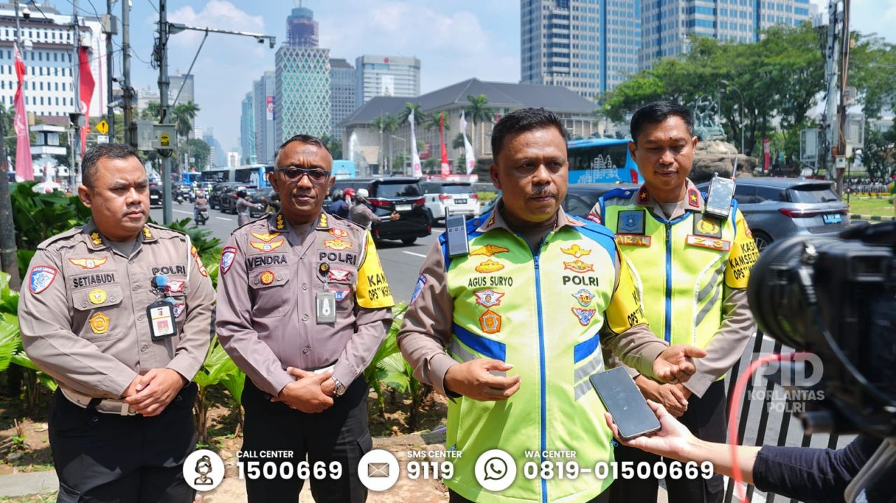 Kakorlantas Polri Pantau Pengamanan HUT ke-80 RI, Pastikan Lalu Lintas Lancar hingga Pesta Rakyat