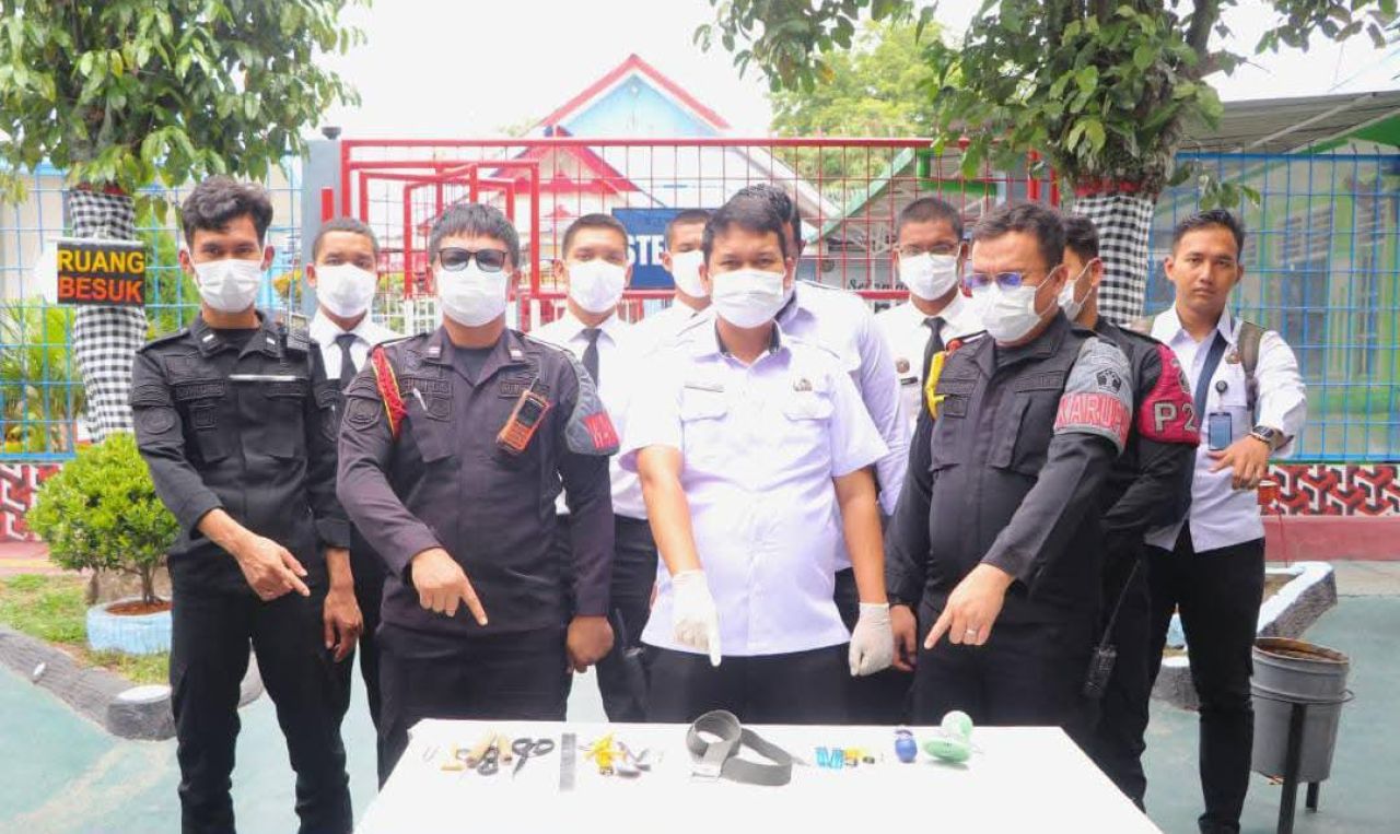 Rutan Balige Razia Blok Hunian, Petugas Temukan Sejumlah Barang Terlarang