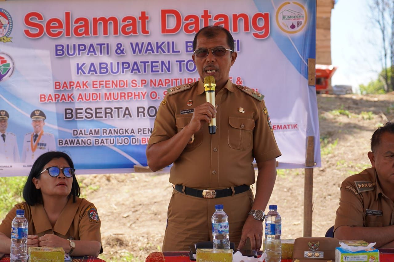 Bumdesma Alanibasana Lakukan Penanaman Perdana Bawang Merah Batu Ijo