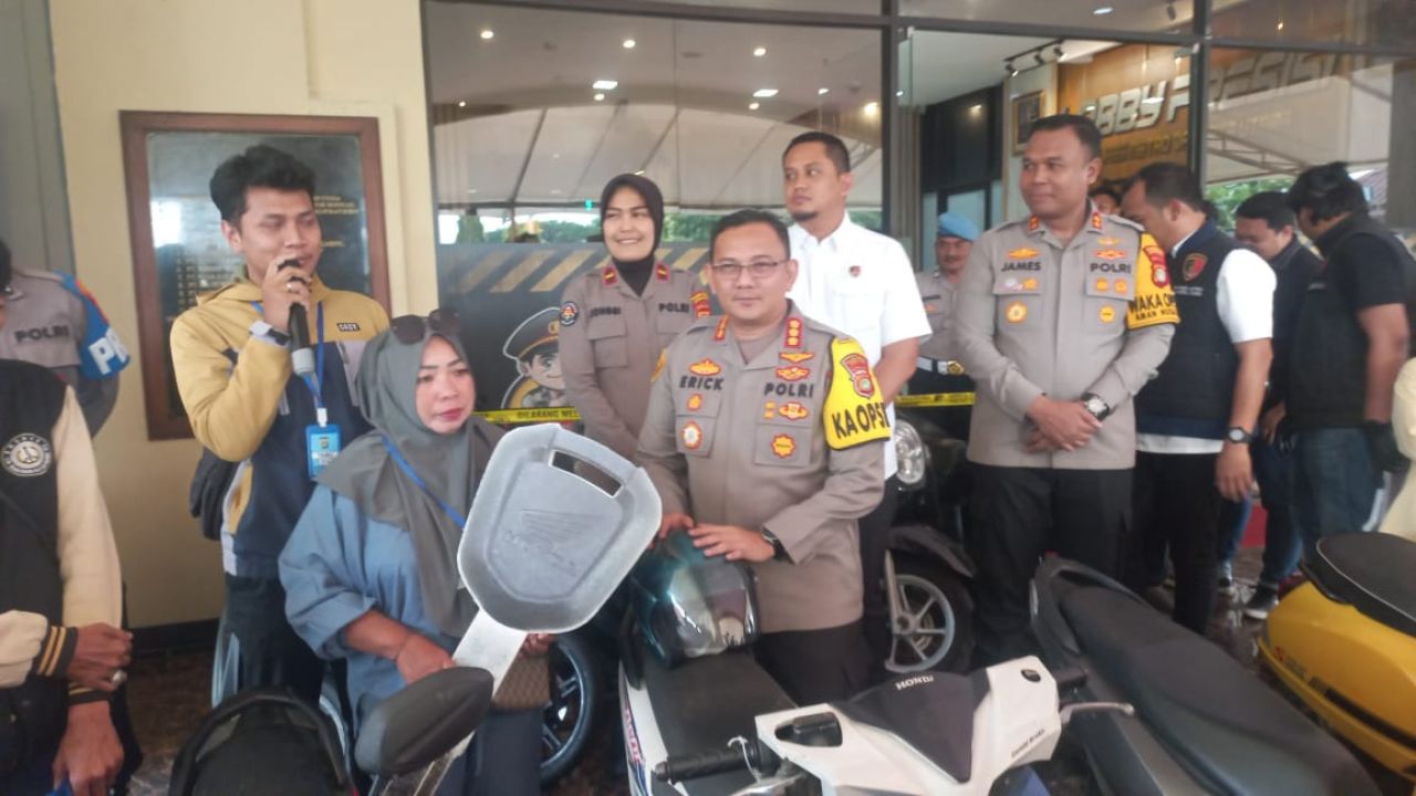Polres Metro Jakut Bongkar Sindikat Curanmor Lintas Provinsi, 43 Motor Disita