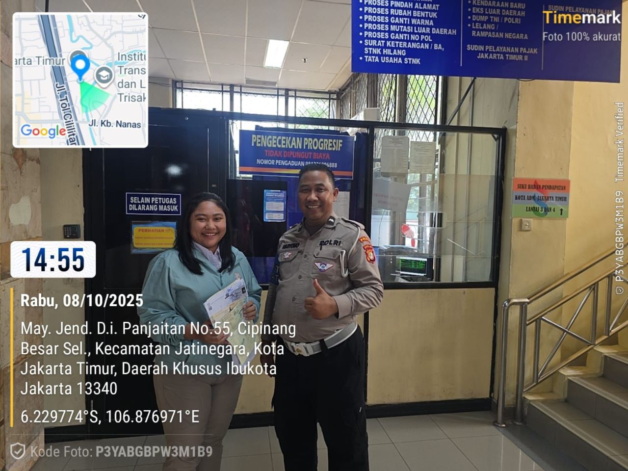 Samsat Jakarta Timur Dapat Apresiasi Warga atas Pelayanan Cepat dan Ramah