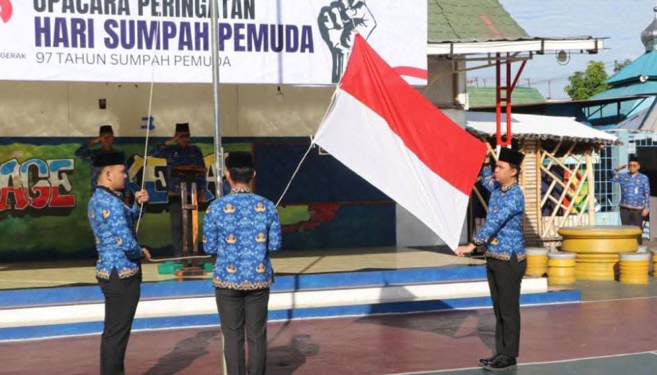 Rutan Kelas IIB Balige Laksanakan Upacara Peringatan Hari Sumpah Pemuda Ke -97 Tahun 2025