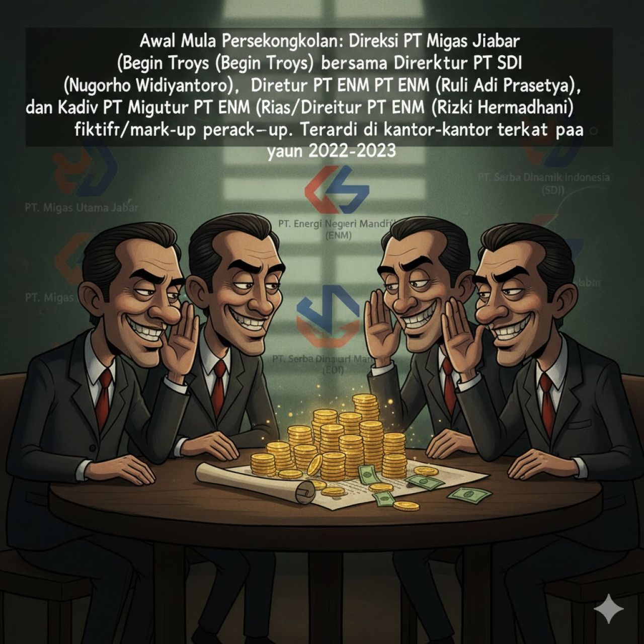 Dirut Migas Utama Jabar dan 3 Pejabat Didakwa Korupsi Proyek PT ENM-SDI di Bandung