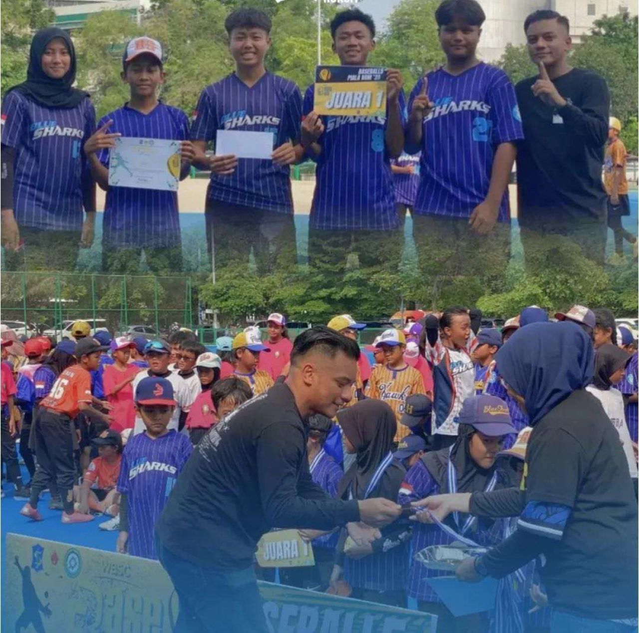 Blue Shark Menang di Piala KONI Surabaya Baseball5 2025, Arderio Hukom Puji Pembinaan Atlet Muda