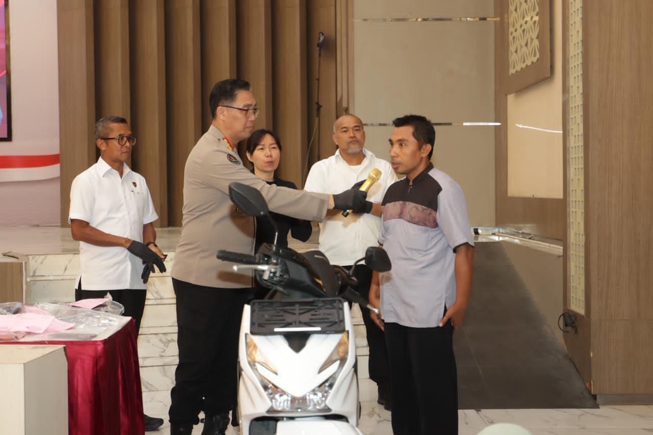 Polda Jatim Kembalikan Motor Curian, Operasi Sikat Semeru 2025 Bebas Pungli
