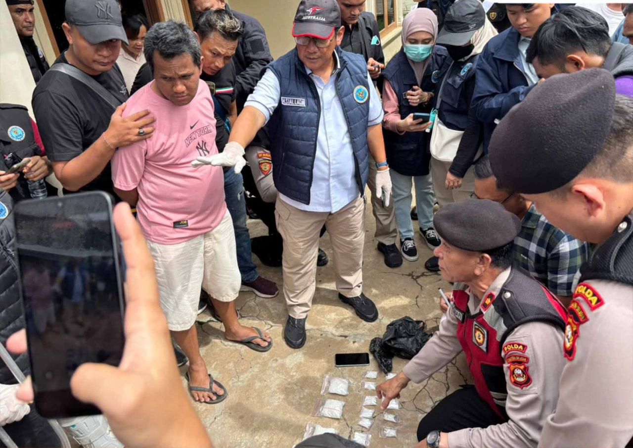 Tim Gabungan BNN dan Gegana Amankan 20 Pelaku dan 500 Gram Sabu di Palembang