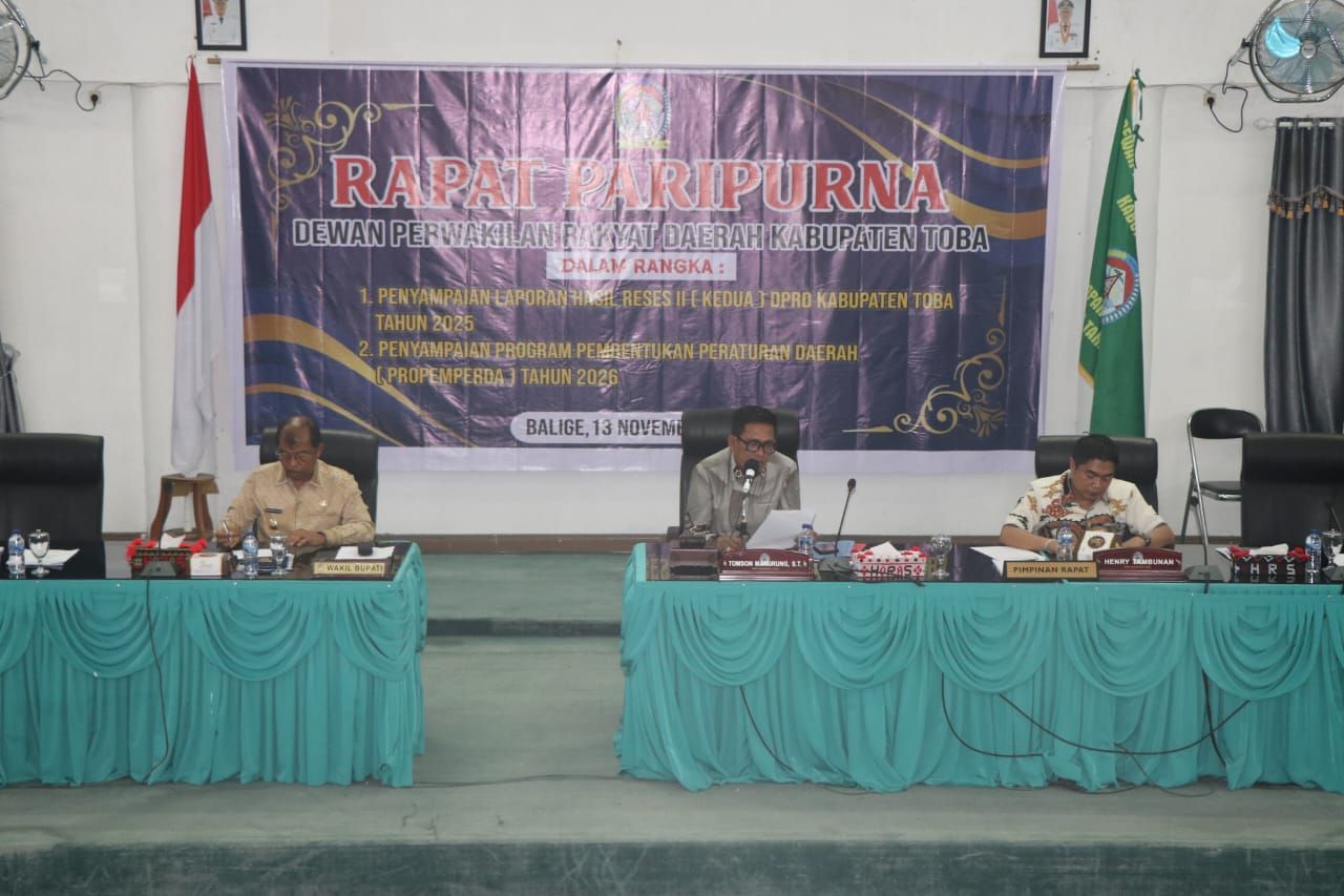DPRD Toba Paparkan Hasil Reses Kedua di Hadapan Pemerintah Daerah
