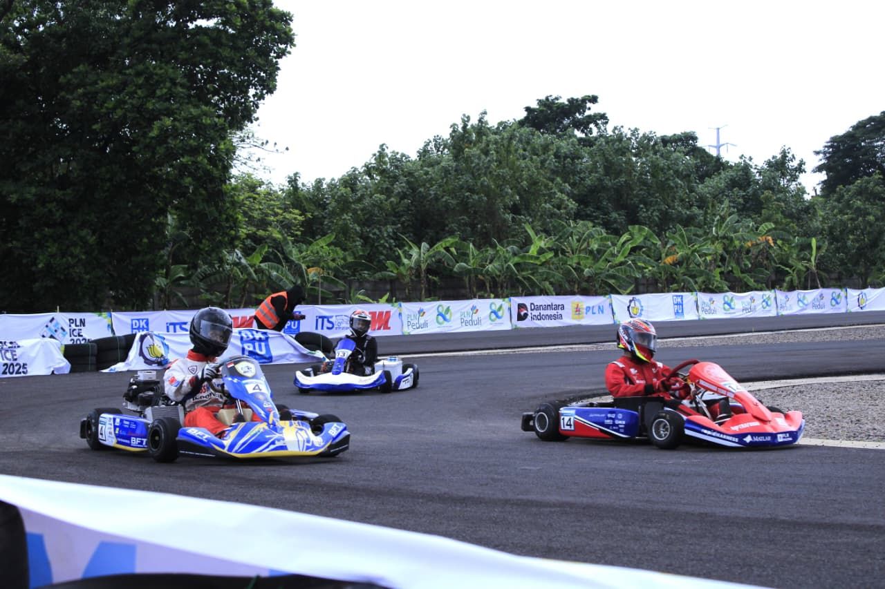 Kompetisi Gokart Listrik PLN ICE 2025 di Sirkuit ITS: 15 Tim Adu Teknologi dan Kecepatan
