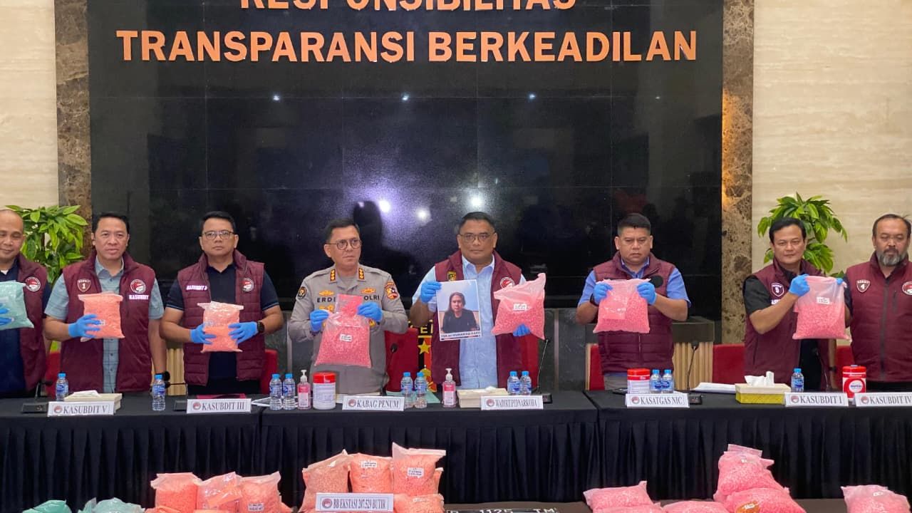 Pengungkapan Pemilik Ekstasi di Tol Lampung, Bareskrim Polri Tetapkan MR sebagai Tersangka