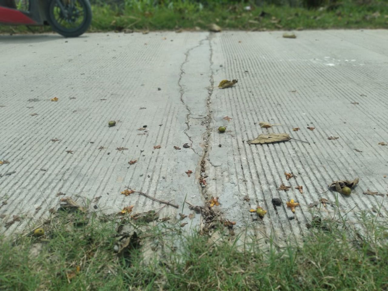 Proyek Rabat Beton Desa Sumurgenuk Rusak Parah: Kades dan Kadis DPMD Lamongan Pilih Bungkam