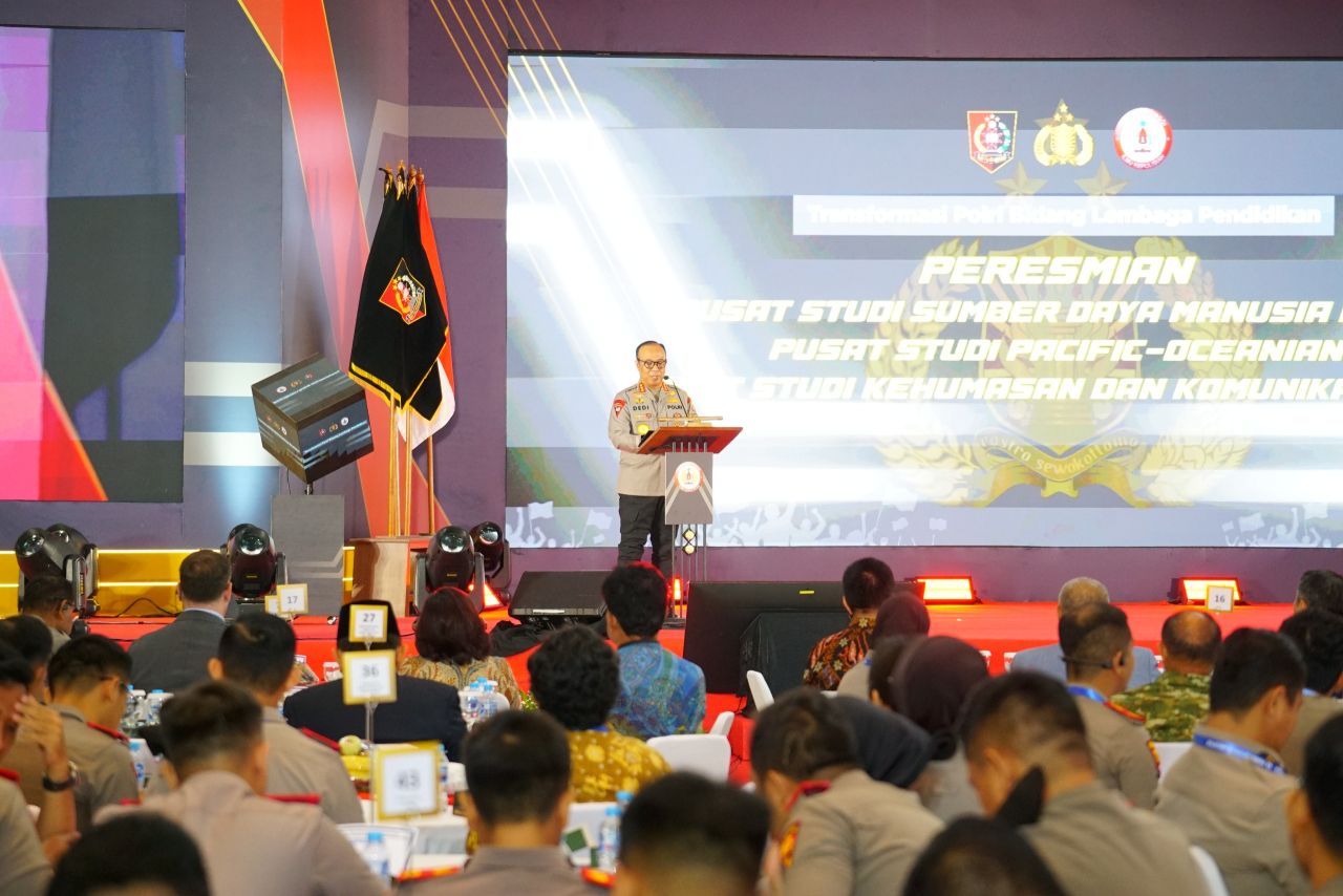 Karorenminops Korbrimob Polri Hadiri Acara Peresmian Tiga Pusat Studi Baru STIK Lemdiklat Polri