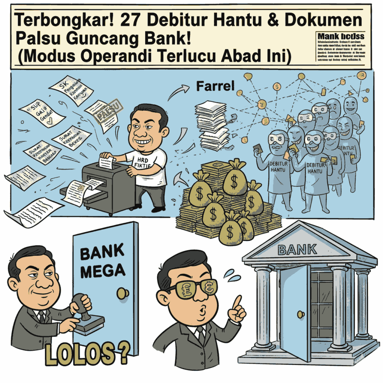 TERUNGKAP ! KREDIT FIKTIF BPD DIY: 'Sindikat Transvision' Palsukan 27 Data Karyawan, Sikat Rp 19,1 Miliar