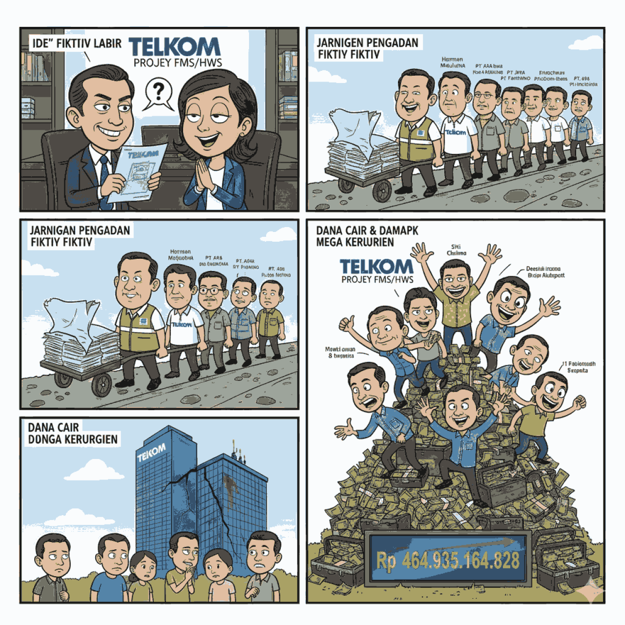 Korupsi Mega Proyek BUMN: Sidang Maraton 11 Terdakwa Kasus Telkom Dimulai