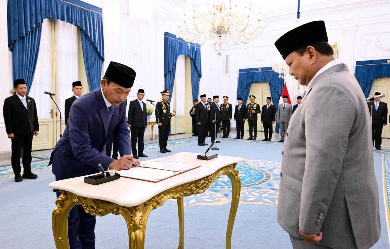 Panglima TNI Hadiri Pelantikan Komisi Reformasi Kepolisian yang Dipimpin Presiden Prabowo