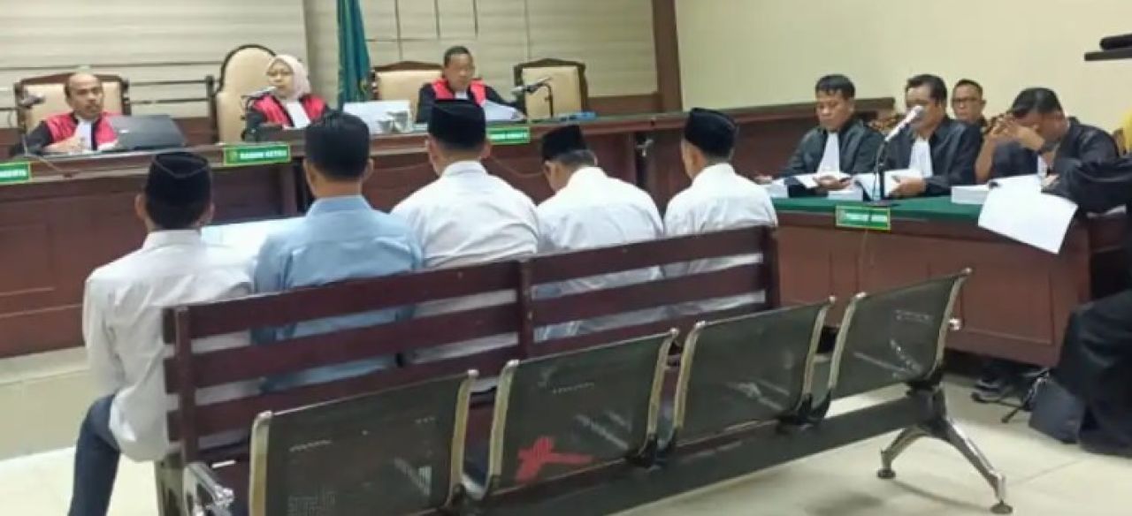 Suasana Sidang Putusan Kasus Korupsi Dam Kali Bentak. (Foto istimewa)