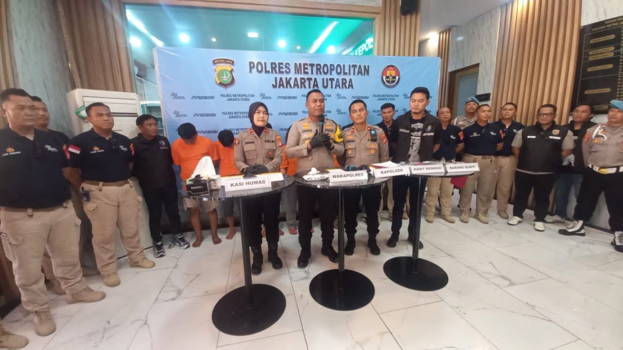 Polres Metro Jakut Tangkap 5 Tersangka Curat HP saat Konser Ancol, 21 Unit Disita