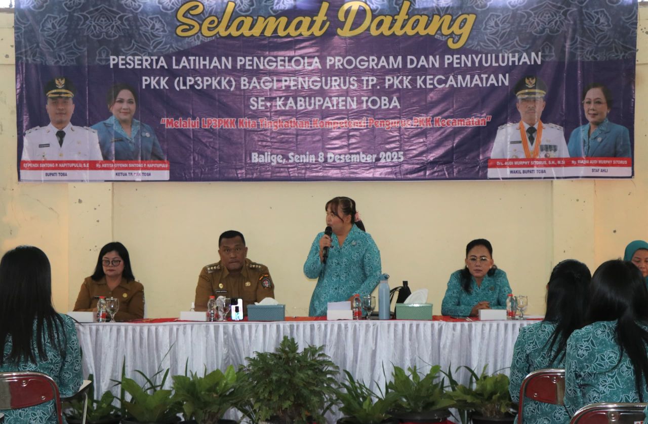 LP3PKK Kabupaten Toba Dorong Pengurus PKK Kecamatan Makin Kompeten
