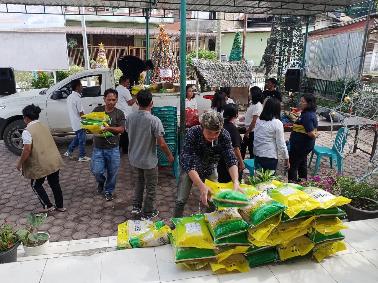 Gerakan Pangan Murah di Kecamatan Silaen Resmi Dibuka Sekda Toba