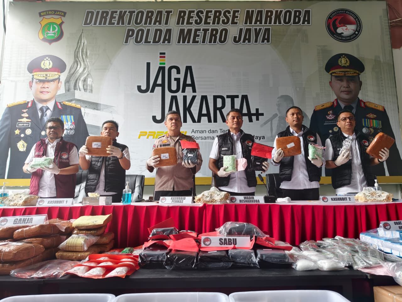 Polda Metro Jaya Gagalkan Peredaran 387 Kg Narkoba Senilai Rp 125 Miliar