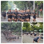 Prajurit Batalyon Arhanud 6/BAY Melaksanakan Kegiatan Lari Pagi Penuh Kekompakan