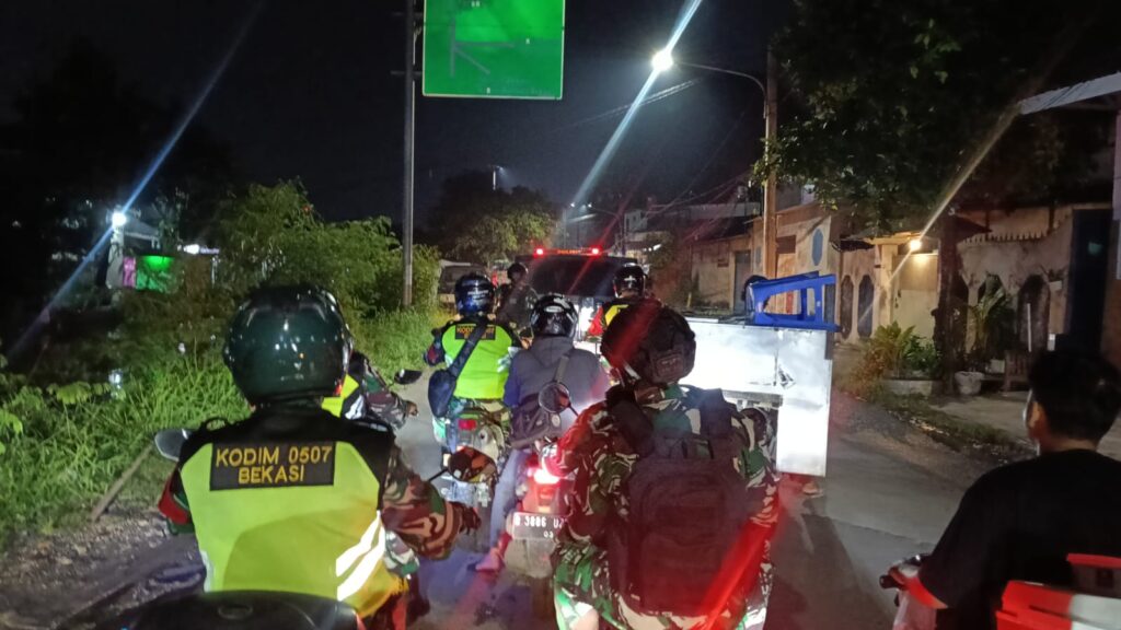 Bekasi Anti-Kriminal! TNI-Polri Terjunkan Pasukan Gabungan Sisir Titik Rawan Gangguan Kamtibmas