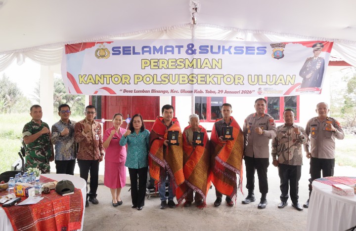 Kapolres Toba Resmikan Polsubsektor Uluan Guna Perkuat Layanan Publik