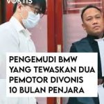 Kasus BMW Maut Soengkono: Anthony Adiputra Sugianto Divonis 10 Bulan Penjara