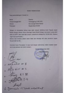 Kades Gentan Diduga Jual Tanah Hibah, Wildan Latif: Saya Tidak Tahu Kalau Silsilah Itu Untuk Dasar Jual Beli (Bagian-2)