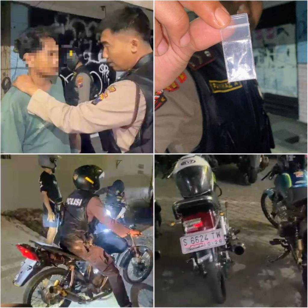 Aksi Cepat Jogo Boyo 97 Surabaya Berhasil Menangkap Pemuda Bawa Sabu dan Bubarkan Balap Liar