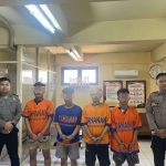 Polres Pelabuhan Tanjung Perak Tangkap 4 Begal Sadis di Jalan Gula Surabaya, 3 Masih DPO