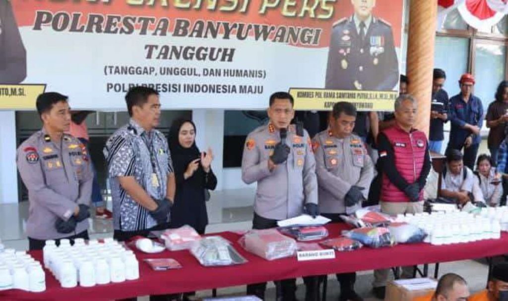 Polresta Banyuwangi Bongkar 43 Tersangka Narkoba dan Okerbaya dalam Operasi Tumpas Semeru 2025