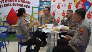 Donor Darah Humas Polri di Surabaya: Aksi Nyata Kepedulian Menyambut HUT ke-74