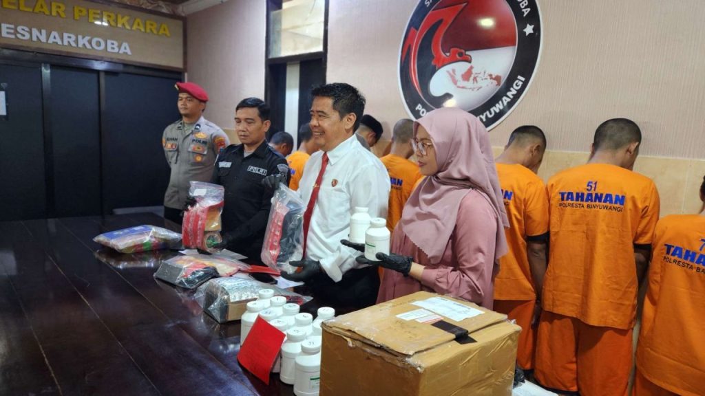 Polresta Banyuwangi Ungkap 22 Kasus Narkoba Sebulan