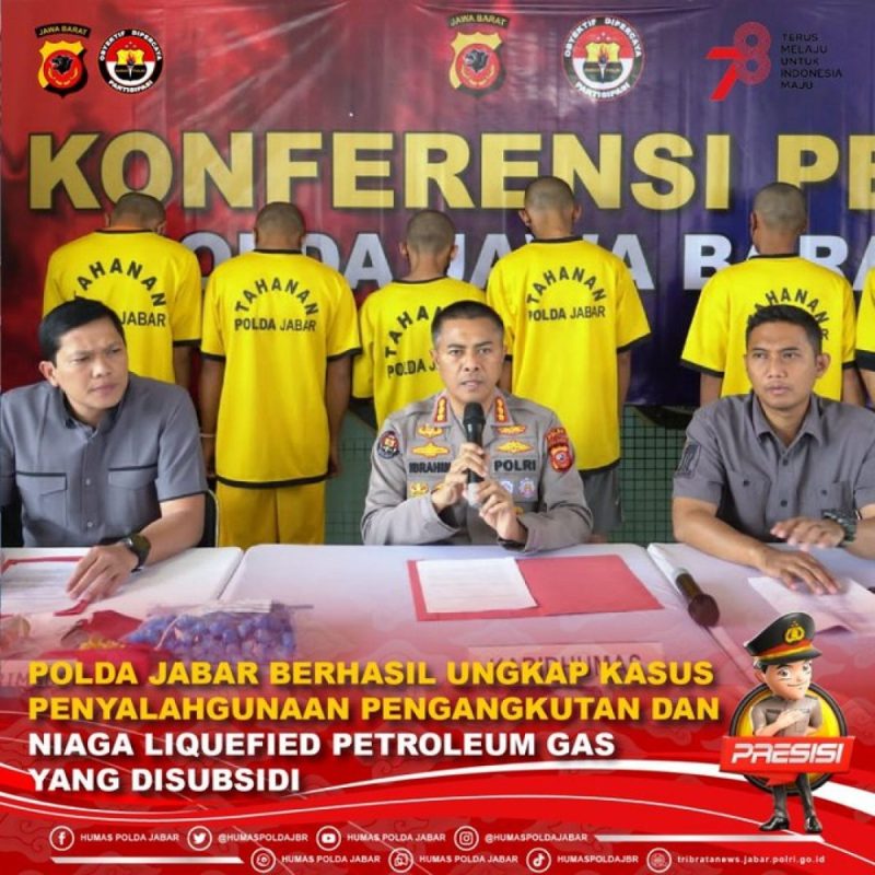 Polda Jabar Grebek Pangkalan Oplosan LPG di Kabupaten Garut