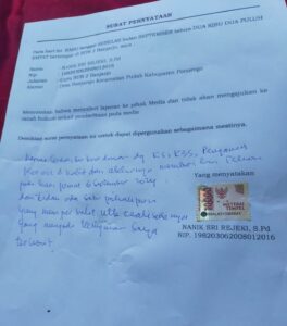 Kasek SDN 2 Banjarejo dan Ketua KKKS Kecamatan Pudak Desak Staff SDN 2 Banjarejo untuk Cabut Berita