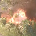 Gudang Rongsokan di Jalan Raya Kapedi Sumenep Hangus Terbakar