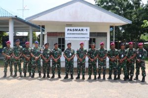 Berikan Pengarahan, Danlantamal XII Kunjungi Yonmarhanlan XII