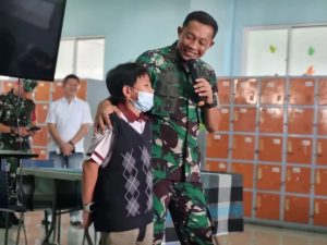Ajak Bertoleransi Sejak Dini, Dandim 0507/Bekasi Kunjungi SD Global PMS Kota Bekasi, Berikan Materi Wasbang