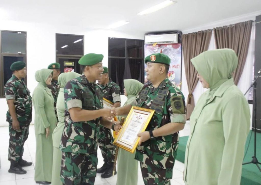 Dandim Pimpin Acara Korp Raport Pelepasan Pindah Satuan di Makodim 0507/Bekasi