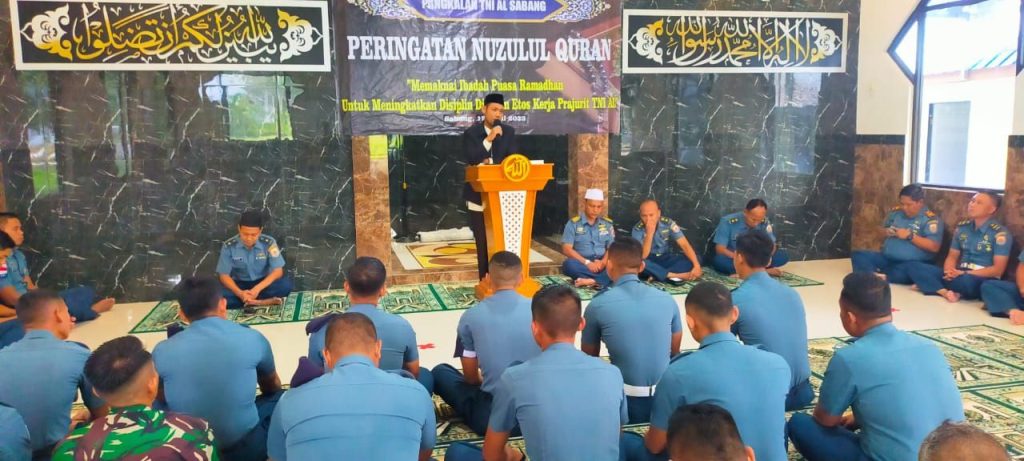 Tingkatkan Iman dan Taqwa, Lanal Sabang Gelar Peringatan Nuzulul Quran 1444 H