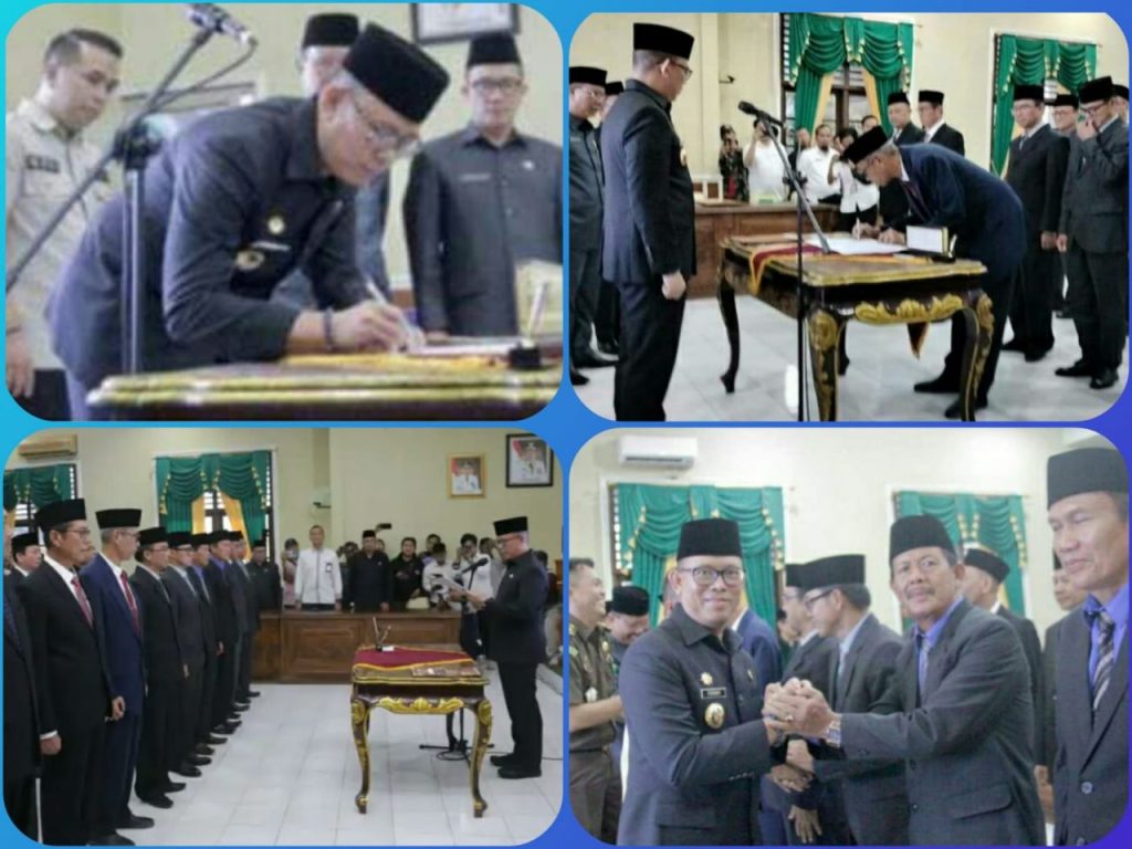 16 Pejabat Dilingkungan Pemerintahan Kabupaten OKU Dilantik Oleh Penjabat Bupati OKU H. Teddy Meilwansyah