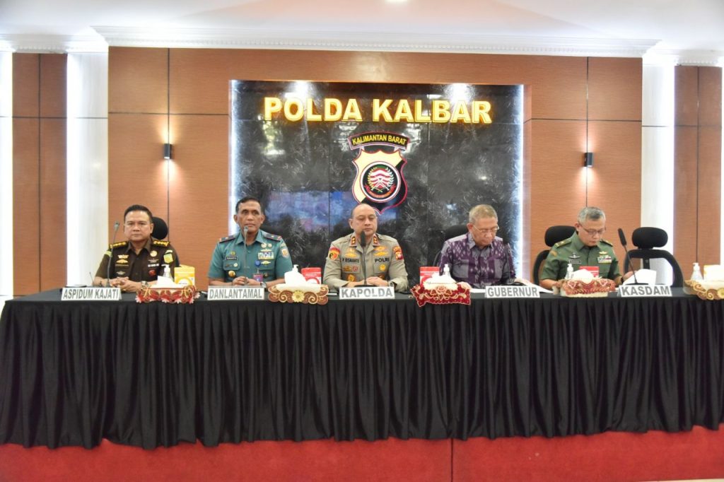 Danlantamal XII Hadiri Rapat Koordinasi Lintas Sektoral “Ketupat-Kapuas Tahun 2023”