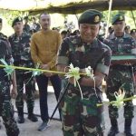 Yonarmed 13 Divif 1 Kostard Kerjasama dengan Yayasan Alwasilah Resmikan Pembangunan Masjid Jami AR-Rahim