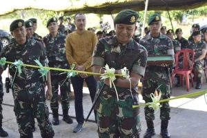 Yonarmed 13 Divif 1 Kostard Kerjasama dengan Yayasan Alwasilah Resmikan Pembangunan Masjid Jami AR-Rahim