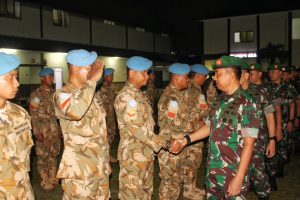 Satgas KIZI TNI Konga XX-/MONUSCA Kodam Jaya Kembali Ke Tanah Air
