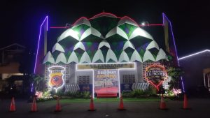 Adopsi Masjid Al-jabbar, Pos Pelayanan Lebaran di Padalarang Nampak Unik dan Menarik